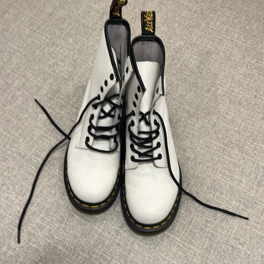 Brand new white Dr. Martens